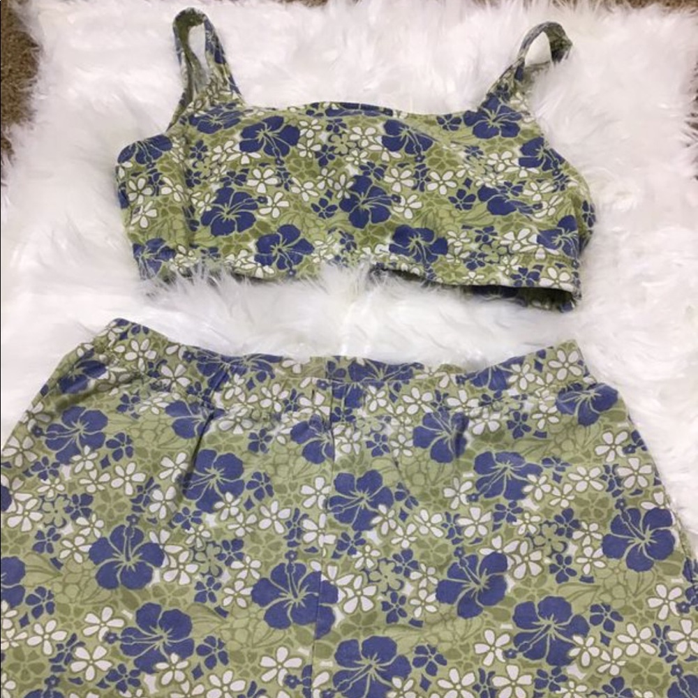 Floral Vintage Two Piece Set - Size S/M